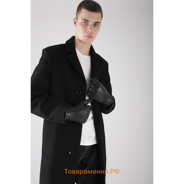 Перчатки мужские, размер 13, утеплитель искусственный мех, цвет чёрный