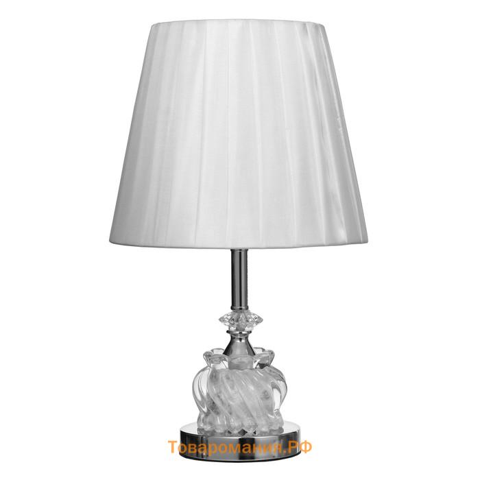 Настольная лампа с подсветкой 16886/1 Е27 40 Вт хром 25×25×44 см RISALUX