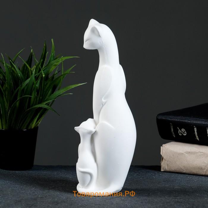 Фигурка гипс «Кошка с котенком», 21×7×7 см