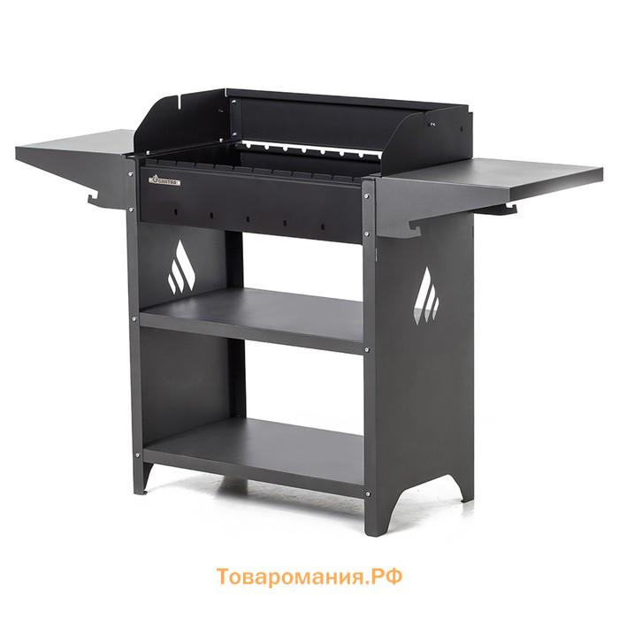 Мангал "Family Standart Grill FSG2000" 133,2 х 39,4 х 89,5 см, 2 мм, крышка, боковые полки