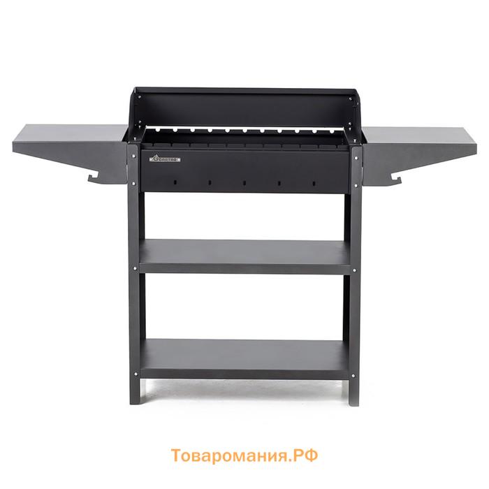 Мангал "Family Standart Grill FSG2000" 133,2 х 39,4 х 89,5 см, 2 мм, крышка, боковые полки