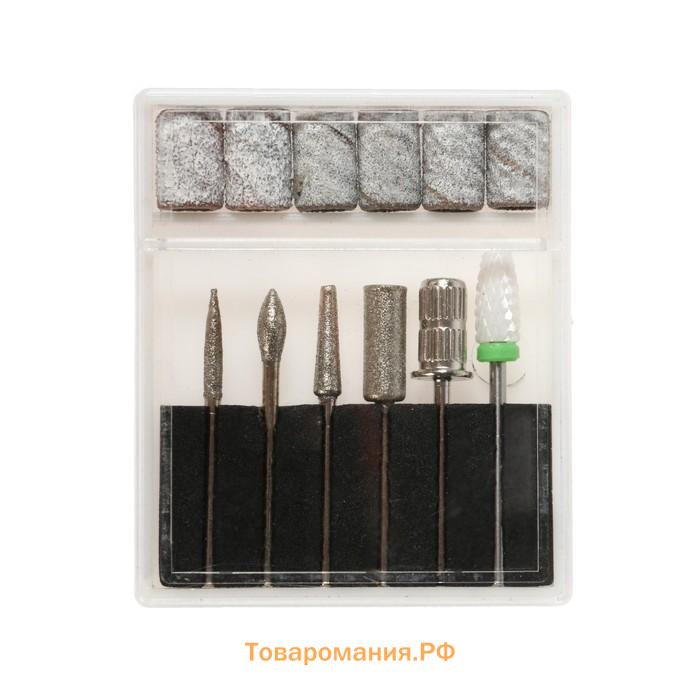 Аппарат для маникюра GESS-645 Black Nail, 18 Вт, 6 насадок, 15000 об/мин, 220 В, чёрный