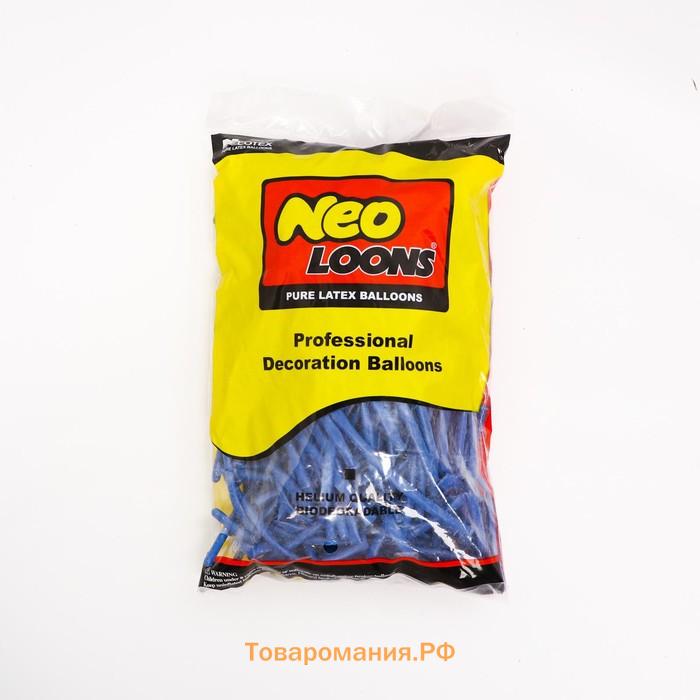 Воздушные шары для моделирования 125 см, d=2.5 см, 10 шт., синие