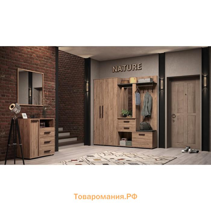 Тумба для обуви Nature 89, 782 × 405 × 879 мм, цвет дуб табачный craft