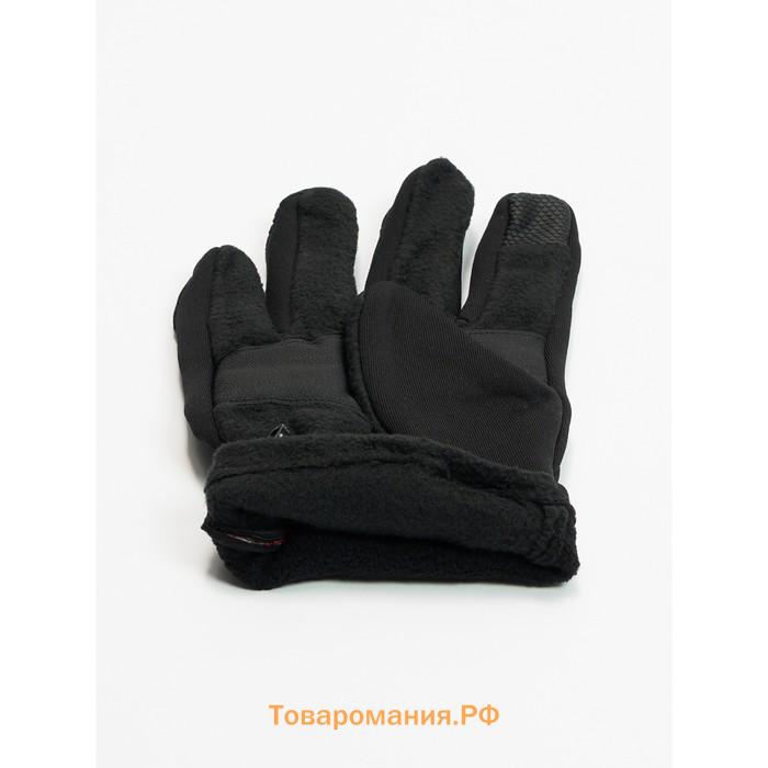 Перчатки спортивные мужские демисезонные чёрного цвета, размер 11