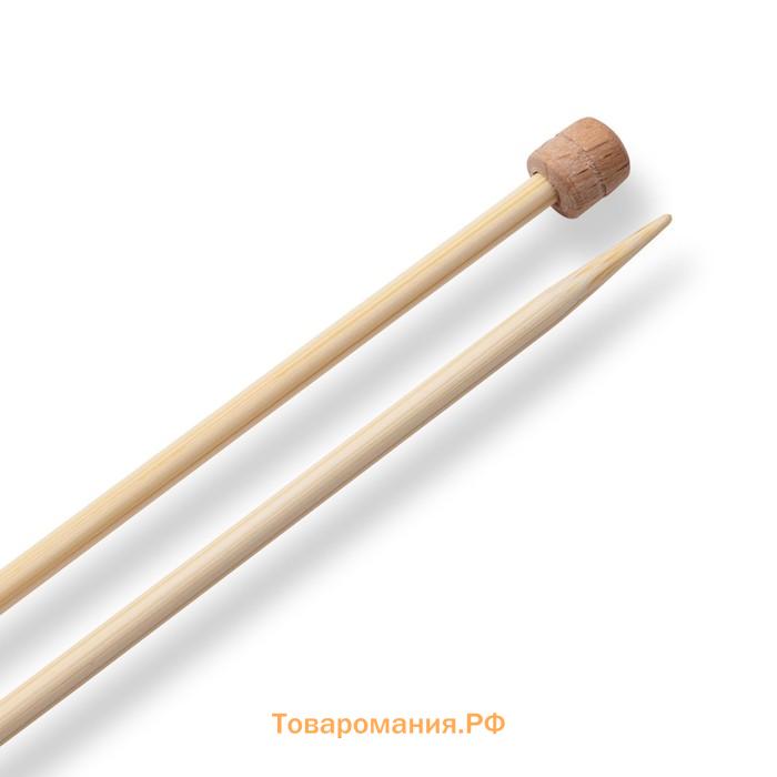 Спицы прямые, бамбуковые, 3,5 мм/33см, 2 шт