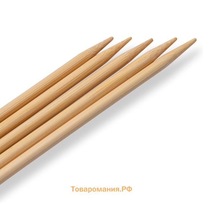 Спицы чулочные, бамбуковые, 4,5 мм/20см, 5 шт