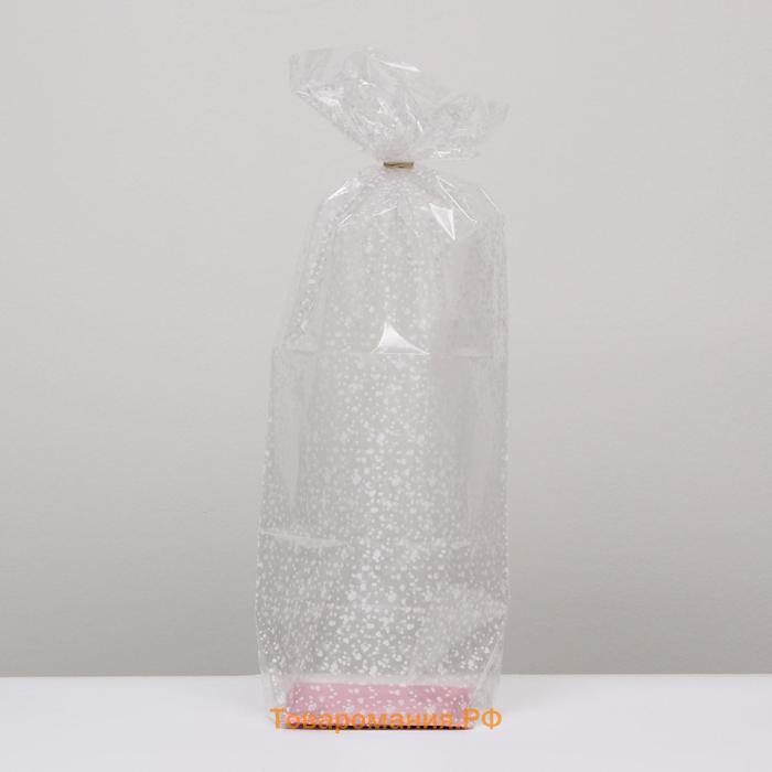 Пакет «Подарочный», с жестким дном, МИКС, 14×14×45 см