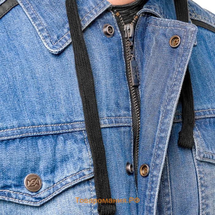 Куртка текстильная MOTEQ Groot, мужская, размер S, синяя, черная