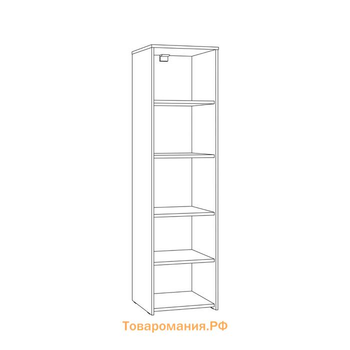 Пенал Торонто 13.13, 400х403х1497, Белый/Стальной серый