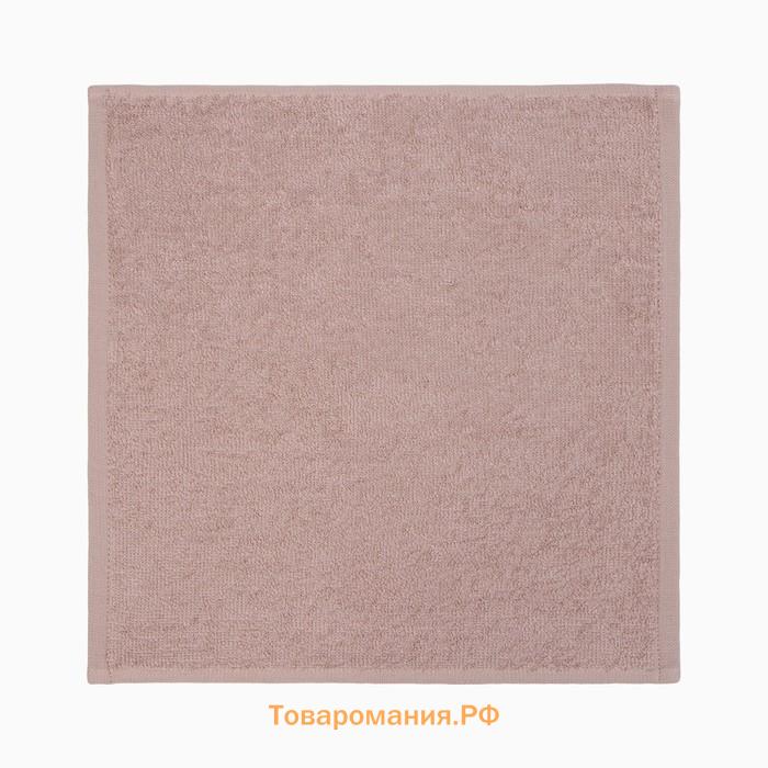 Полотенце махровое  "Новогодняя посылка" 30х30 см, 100% хл, 340 г/м2