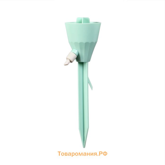 Автополив для комнатных растений, под бутылку, регулируемый, с краном, из пластика, высота 17.5 см, МИКС, Greengo