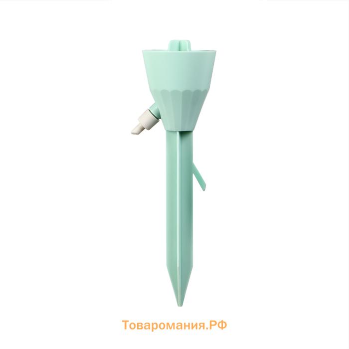 Автополив для комнатных растений, под бутылку, регулируемый, с краном, из пластика, высота 17.5 см, МИКС, Greengo