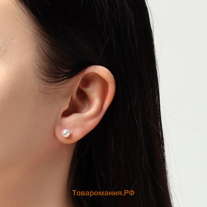 Серьги пусеты QF «Летние истории», 3 пары, панда, цвет чёрно-белый в серебре