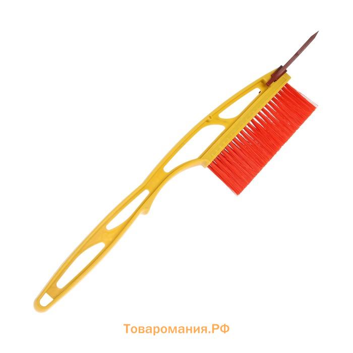 Щетка сметка, со скребком, MG-007, 50 см