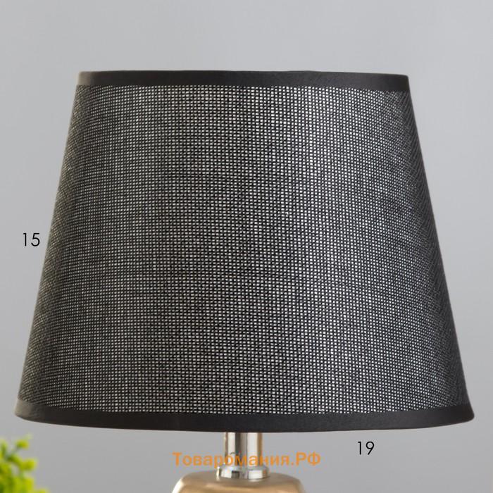 Настольная лампа «Доре» 1хE14 черный 20×20×32 см RISALUX