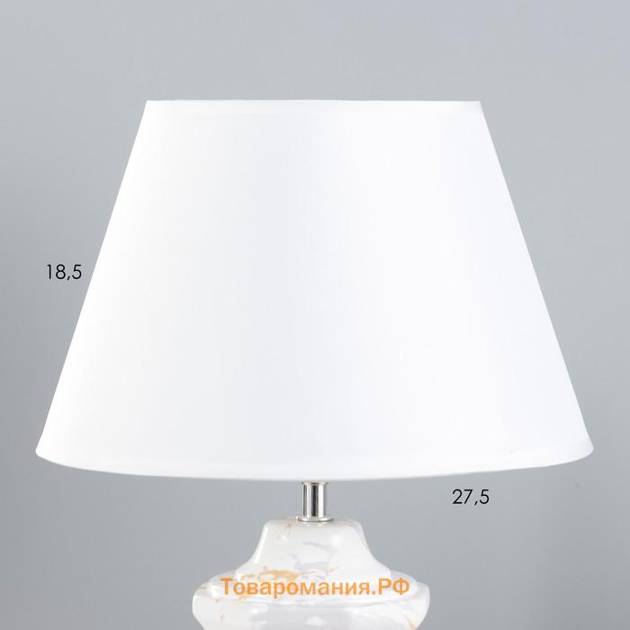 Настольная лампа «Лунет» Е27 40 Вт белый 28×28×45 см RISALUX