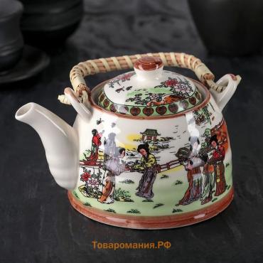 Чайник заварочный «Парк», 600 мл, с металлическим ситом, керамика