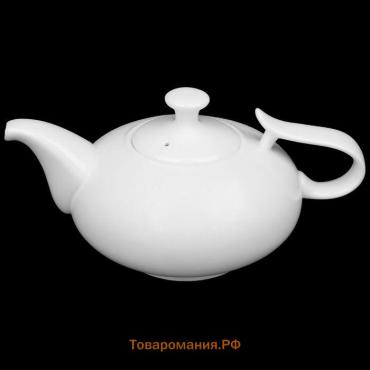 Чайник заварочный Wilmax, 800 мл, фарфор, белый