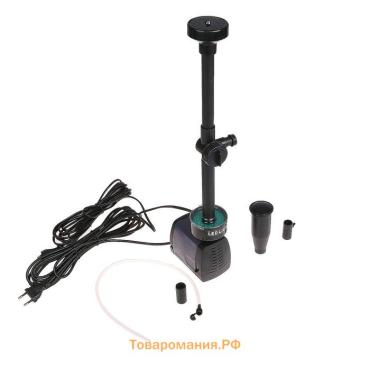 Фонтан садовый с подсветкой LED-3800FP, 40 Вт, h=2 м, 2000 л/ч, 15 LED-ламп