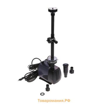 Фонтан садовый с подсветкой LED-10000FP, 100 Вт, h=6 м, 6500 л/ч, 30 LED-ламп, кабель 5 м