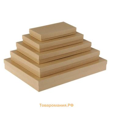 Набор коробок 5в1 «Крафт однотонный», 40×30×5 - 20×10×3 см