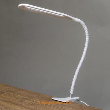 Светильник настольный на прищепке «Офисный белый» 24LED USB 11×7.5×60.5 см RISALUX