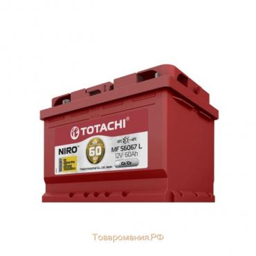 Аккумуляторная батарея Totachi NIRO MF 56067 VLR, 60 Ач, обратная полярность