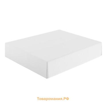 Коробка сборная, без печати, крышка - дно «белая» без окна 29×23.5×6 см