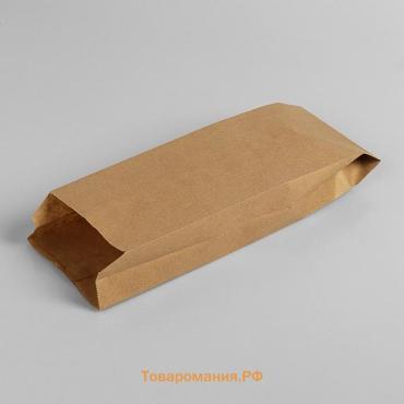 Пакет бумажный фасовочный, крафт, V - образное дно 30×10×5 см