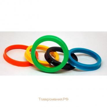 Пластиковое центровочное кольцо ВЕКТОР 64,1-60,1, цвет МИКС