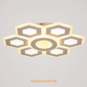 Люстра с ПДУ 671139/6 LED 214Вт диммер 3 режима 3000-6000К белый 50х50х6,5 см BayerLux