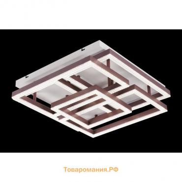 Люстра с ПДУ 671149/5 LED 112Вт диммер 3 режима 3000-6000К кофе 55х55х13,5 см BayerLux