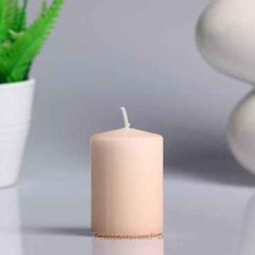 Свеча - цилиндр ароматическая "Сандаловое дерево", 4х6 см