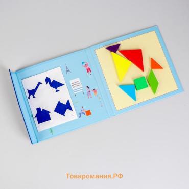 Танграм магнитный «В книжке», 7 деталей, 18×22×1.5 см