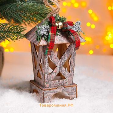 Декор новогодний с подсветкой «Сказка», 8.5×8.5×16 см