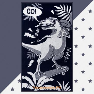 Полотенце махровое  T-rex, 70×130 см, 100% хлопок, 420 г/м²
