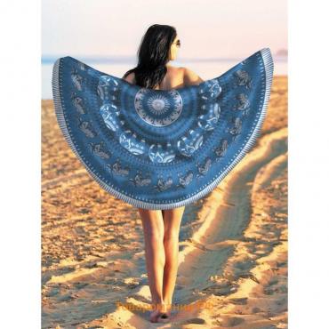 Парео и пляжный коврик «Мандала», d = 150 см