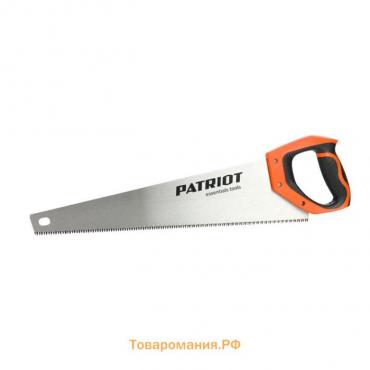 Ножовка PATRIOT WSP-450L, по дереву, 7TPI крупный зуб, 3-х сторонняя заточка, 450 мм