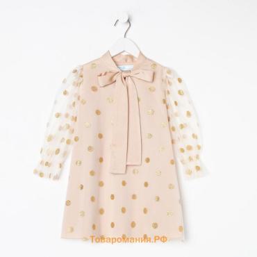 Платье детское KAFTAN горошек, рост 134-140 см