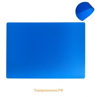 Накладка на стол пластиковая А4, 339 х 244 мм, 500 мкм, прозрачная, тёмно-синяя (подходит для ОФИСА)