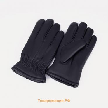 Перчатки мужские, размер 12.5, утеплитель искусственный мех, цвет чёрный