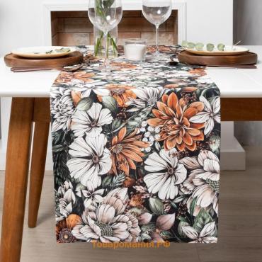 Дорожка на стол  Meadow flower 40×146 см, 100% хлопок, саржа 190 г/м²