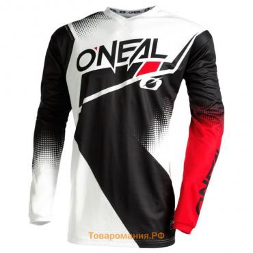 Джерси O'NEAL Element Racewear V.22, мужская, размер S, чёрная, белая