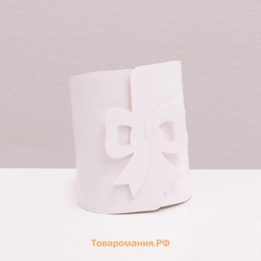 Коробка складная - конверт для сладкого, белый, 10.5×9.5×4 см