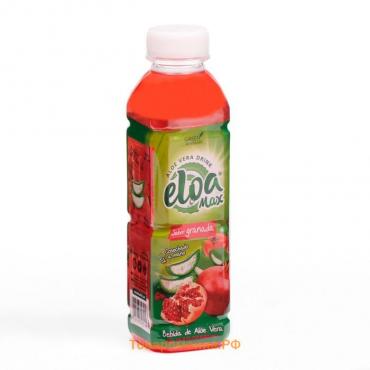 Напиток «ELOA MAX» на основе алоэ вера со вкусом граната с кусочками алоэ, 0.5 л