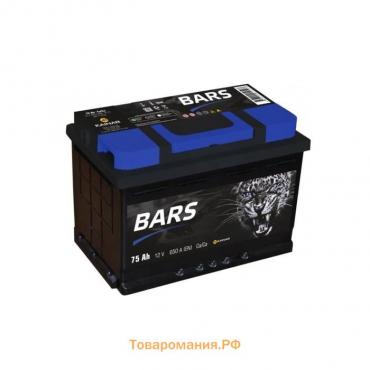 Аккумуляторная батарея BARS ASIA 75 Ач 6СТ-75.1 VL (D26FR), прямая полярность