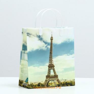 Пакет "Полдень в Париже", мягкий пластик, 26 x 23 см, 110 мкм
