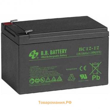 Батарея для ИБП BB BC 12-12, 12 В, 12 Ач