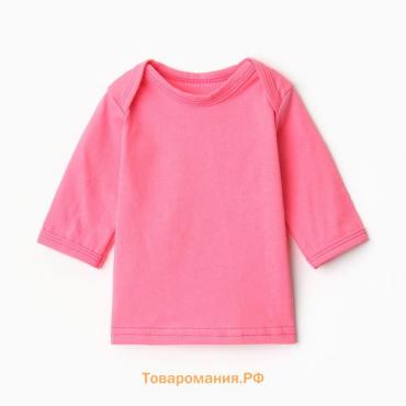 Футболка с дл. рукавом Bloom Baby, р. 68 см, розовый